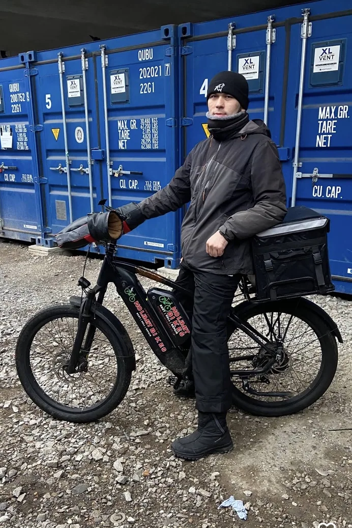 Customer-submitted e-bike photo accompanying Firdavs Habibov Google review