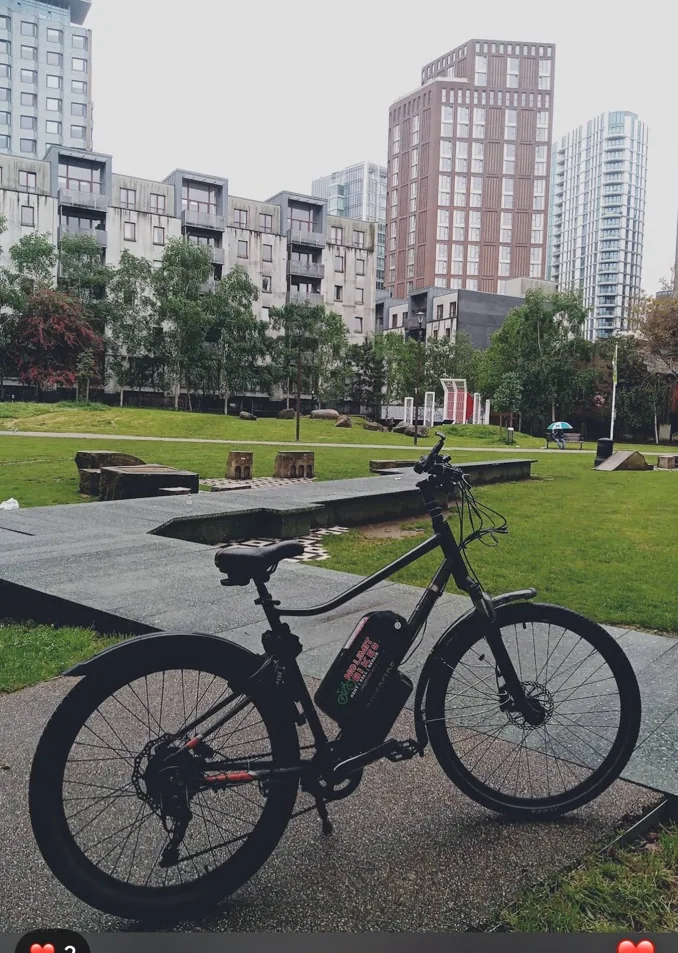 Customer-submitted e-bike photo accompanying Md Abdul Aziz Tanvir Google review